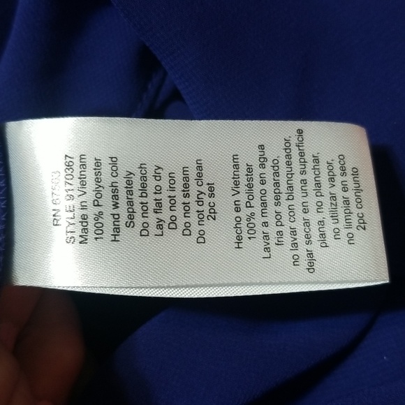 💥60% OFF IGNITE EVENINGS💥 Sz 16, Iris Blue 2 pc.Formal, NWT, Rhinestones #2507 - Picture 7 of 7